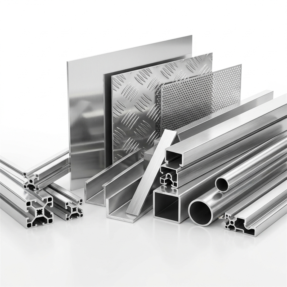 High-Adwumayɛ 6061 Aluminium Alloy Nhyehyɛe Extrusion Profile